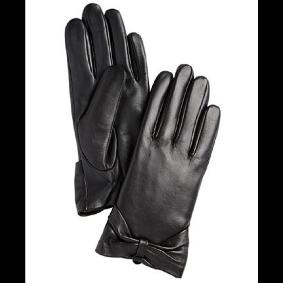 Charter Club Accessories - Charter Club women’s Leather Bow Gloves
